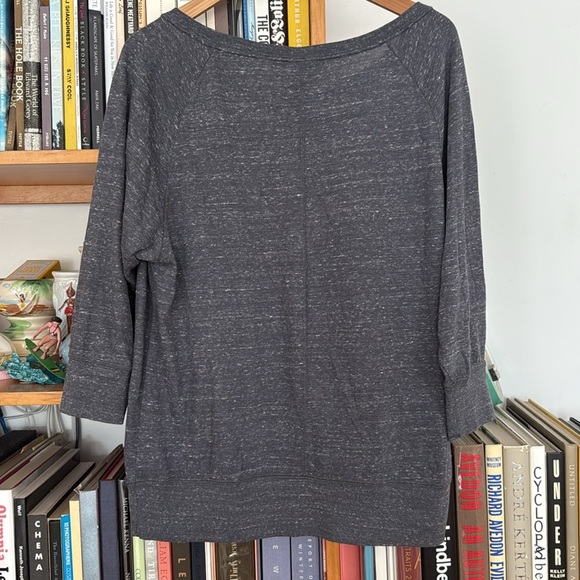 NWT Nike flecked grey 3/4 banded sleeve lightweight sweatshirt/tee Large - Picture 5 of 5